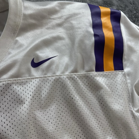 LSU Tigers #1 2008 Allstate BCS National Championship Nike Jersey Sz XL White - Picture 6 of 16